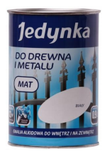Jedynka Emalia alkidowa biały 0,9L