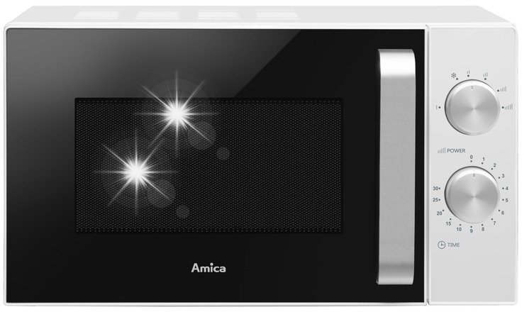 Kuchenka mikrofalowa Amica Kuchenka mikrofalowa Amica AMGF20M1W 20L 800W Czarno-biały