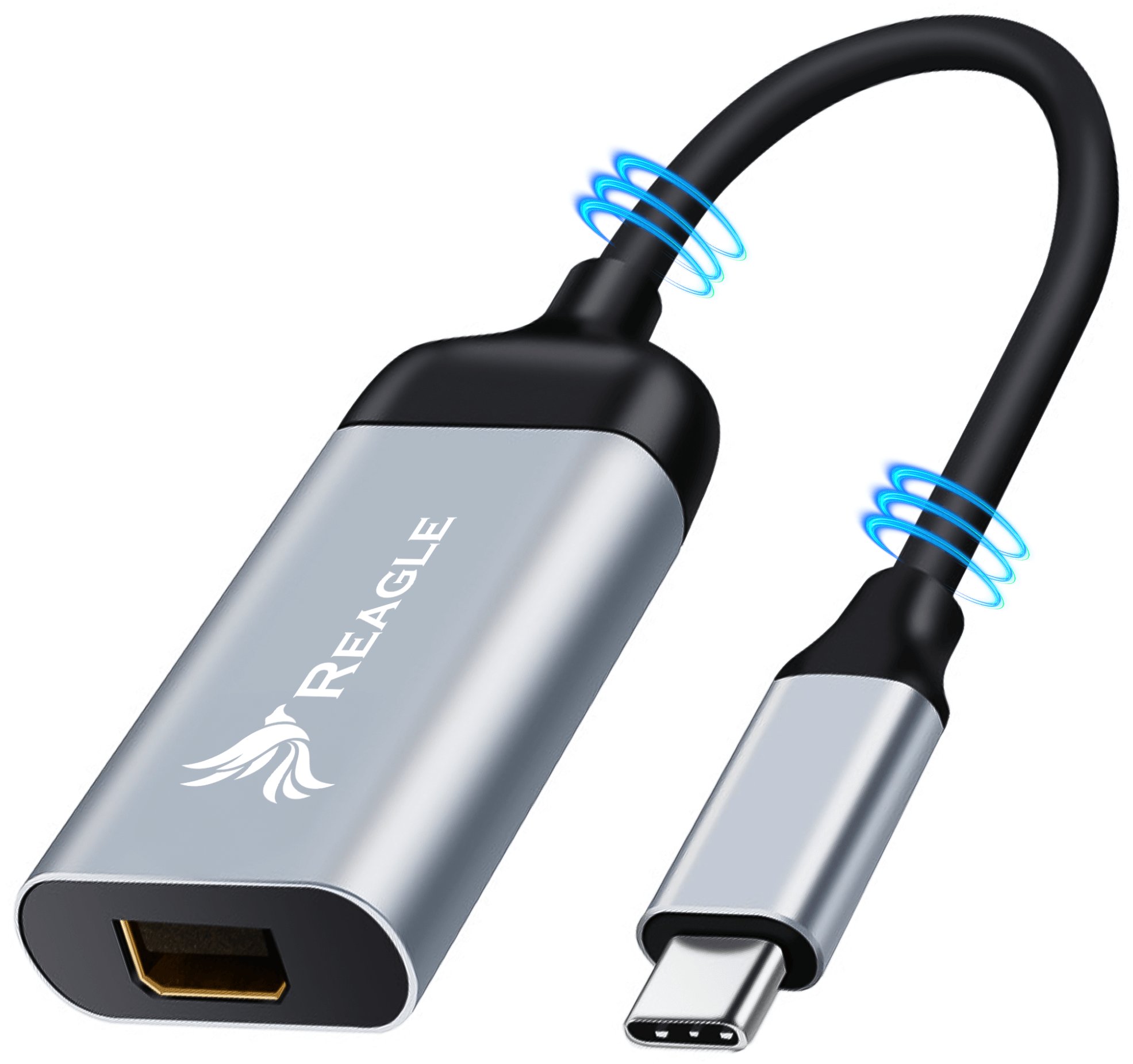 Adapter USB Reagle USB-C - miniDisplayPort Szary