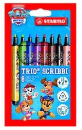 Stabilo Flamastry Trio Scribi Psi Patrol 8szt