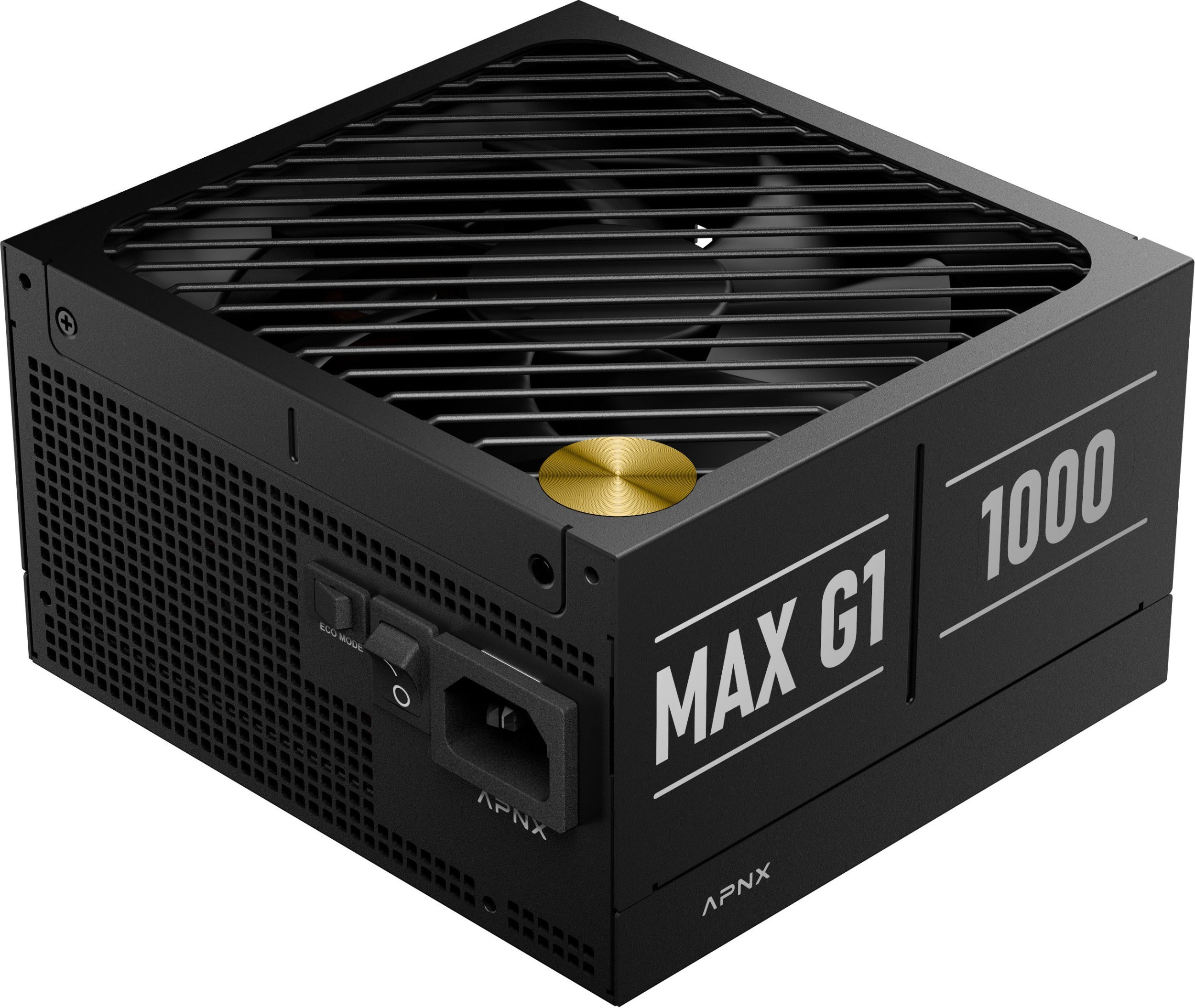 Zasilacz Apnx APNX MAX G1 1.000W 80 PLUS Gold zasilacz, ATX 3.1, PCIe 5.1, w pełni modularny, kompaktowy - 1.000 Watt, czarny