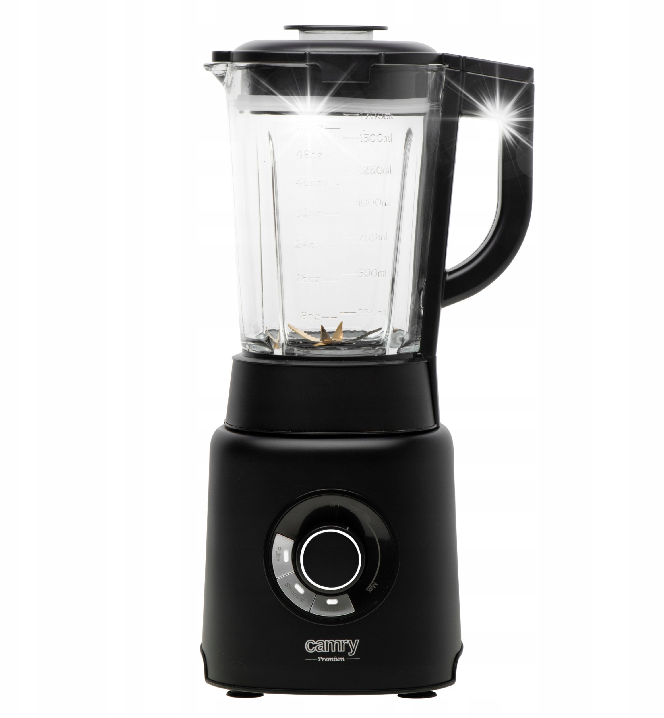 Blender kielichowy Camry Blender Kielichowy Szklany 1,7L Camry Mocny 2000W | Kruszy Lód |3 Programy