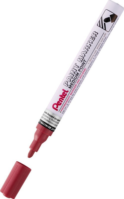 Pentel Marker olejowy MMP10 perłowy czerwony -