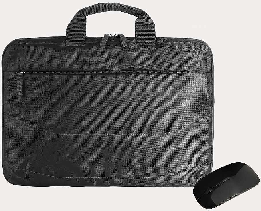 Torba Tucano Zestaw torba Tucano Borsa Idea na laptopa 13.3"/14" + myszka czarny
