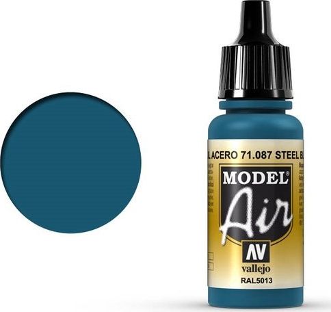 Vallejo Vallejo Model Air Steel Blue 71.087 uniwersalny