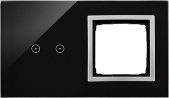 Kontakt-Simon Panel dotykowy 54 Touch DSTR220/74 dwa moduły dwa pola dotykowe poziome otwór na osprz...