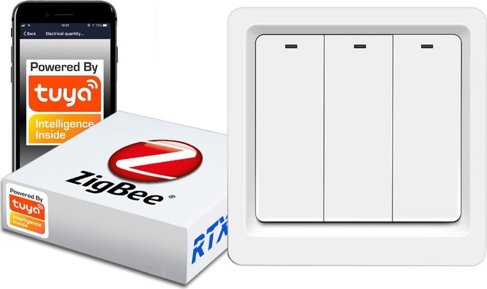 RTX Włącznik Światła 3 Klik. Zigbee Tuya #Działa Bez N