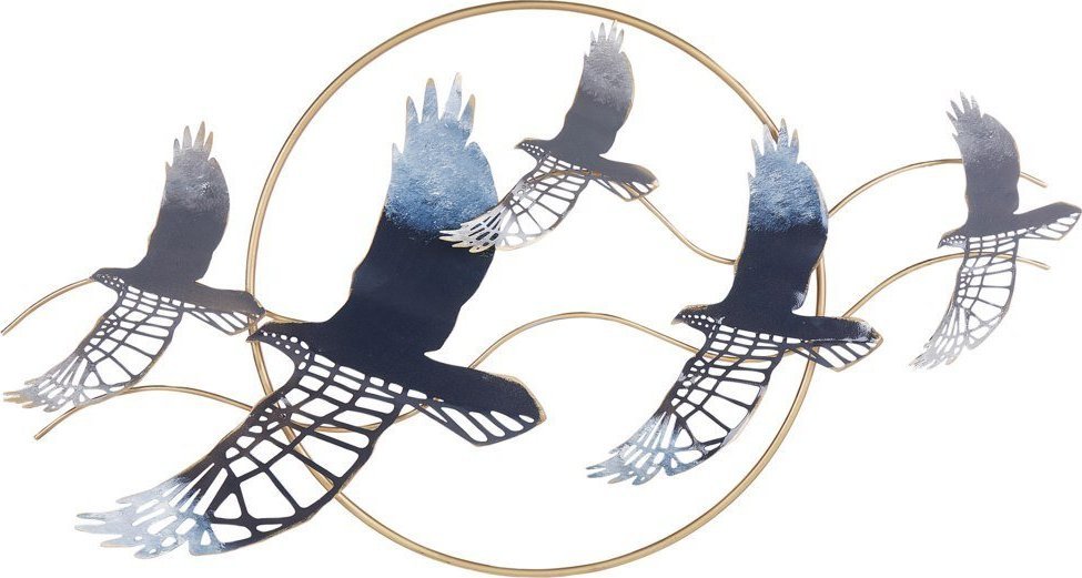 Zdjęcia - Obraz Beliani Dekoracja ścienna ptaki wielokolorowa TELLURIUM 