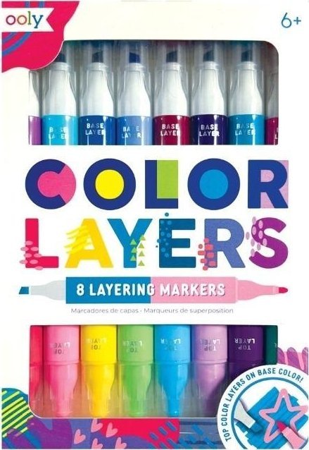 Ooly Flamastry dwustronne Color Layers 8szt