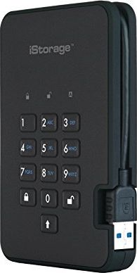 Dysk zewnętrzny SSD iStorage diskAshur2 512GB Czarny (IS-DA2-256-SSD-512-B)