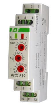 F&F Przekaźnik czasowy wielofunkcyjny 24/230V 2x8A - PCS-519 DUO