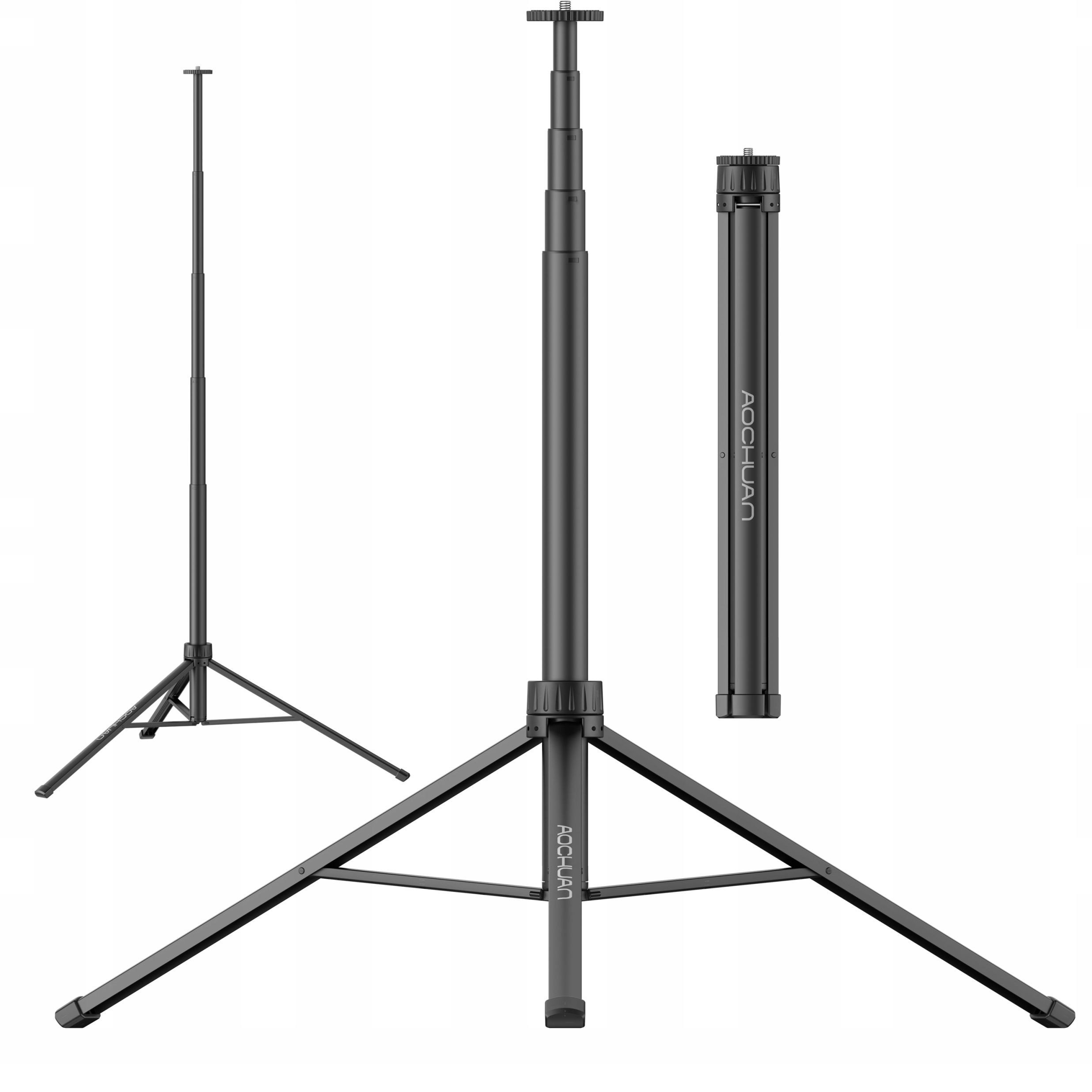 Statyw Statyw Foto Video Studyjny VLOG 155 cm 1/4'' do Aparatu Kamery Lamp / Aochuan / AT-01
