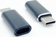 Adapter USB Maxlife USB-C - Lightning Szary (8_2273672)