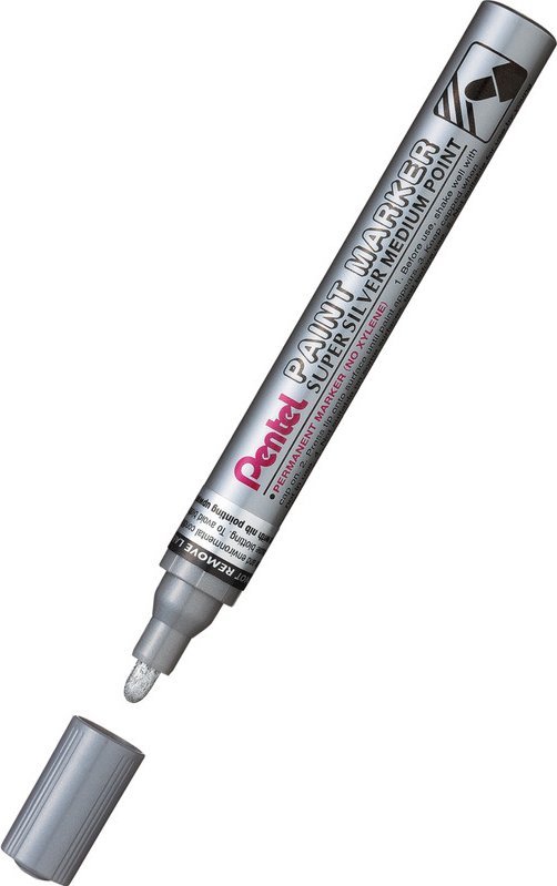 Pentel Marker olejowy MMP10 srebrny, SREBRNY