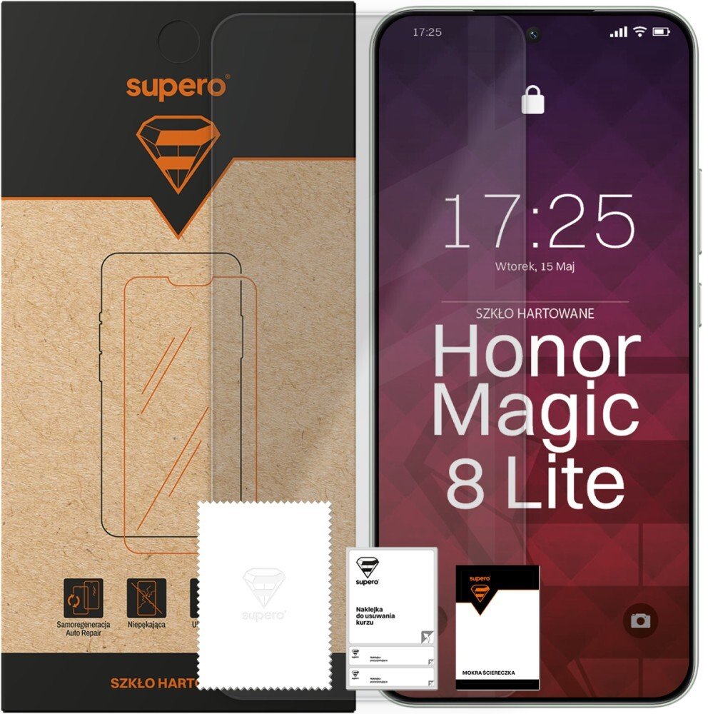 SUPERO Szkło hartowane Supero do Honor Magic 8 Lite