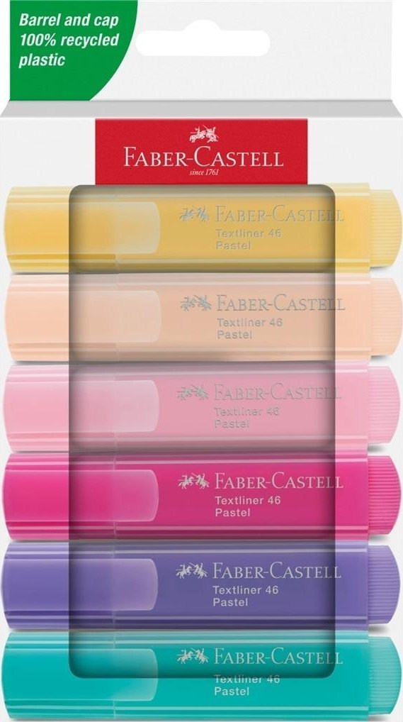 Faber-Castell Zakreślacz pastelowy 6 kolorów FABER CASTELL