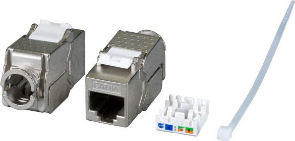 EFB EFB Keystone Cat6A/RJ45/10GE Slim, Metall, Werkzeugfrei
