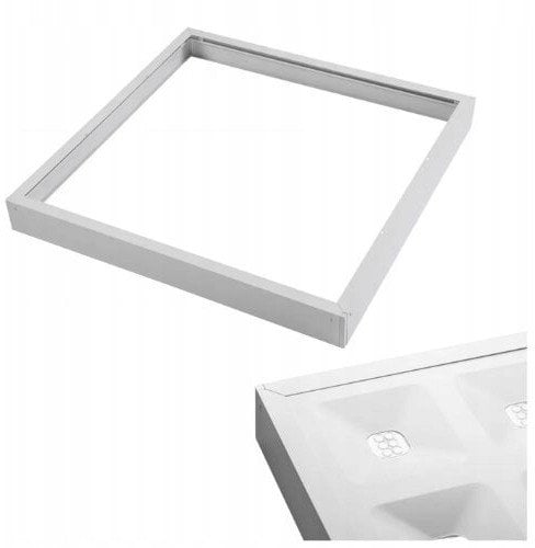 G-TECH Rama do montażu natynkowego paneli LED 60x60x6,5cm GTV (typu backplate) bez śrub biały GT-RMBK60X60-00