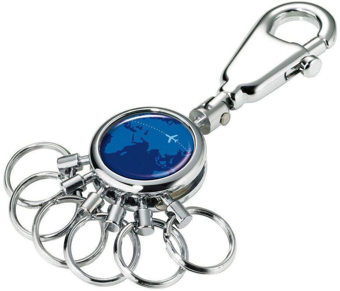 TROIKA Schlüsselanhänger Doming-Motiv: AROUND THE WORLD
