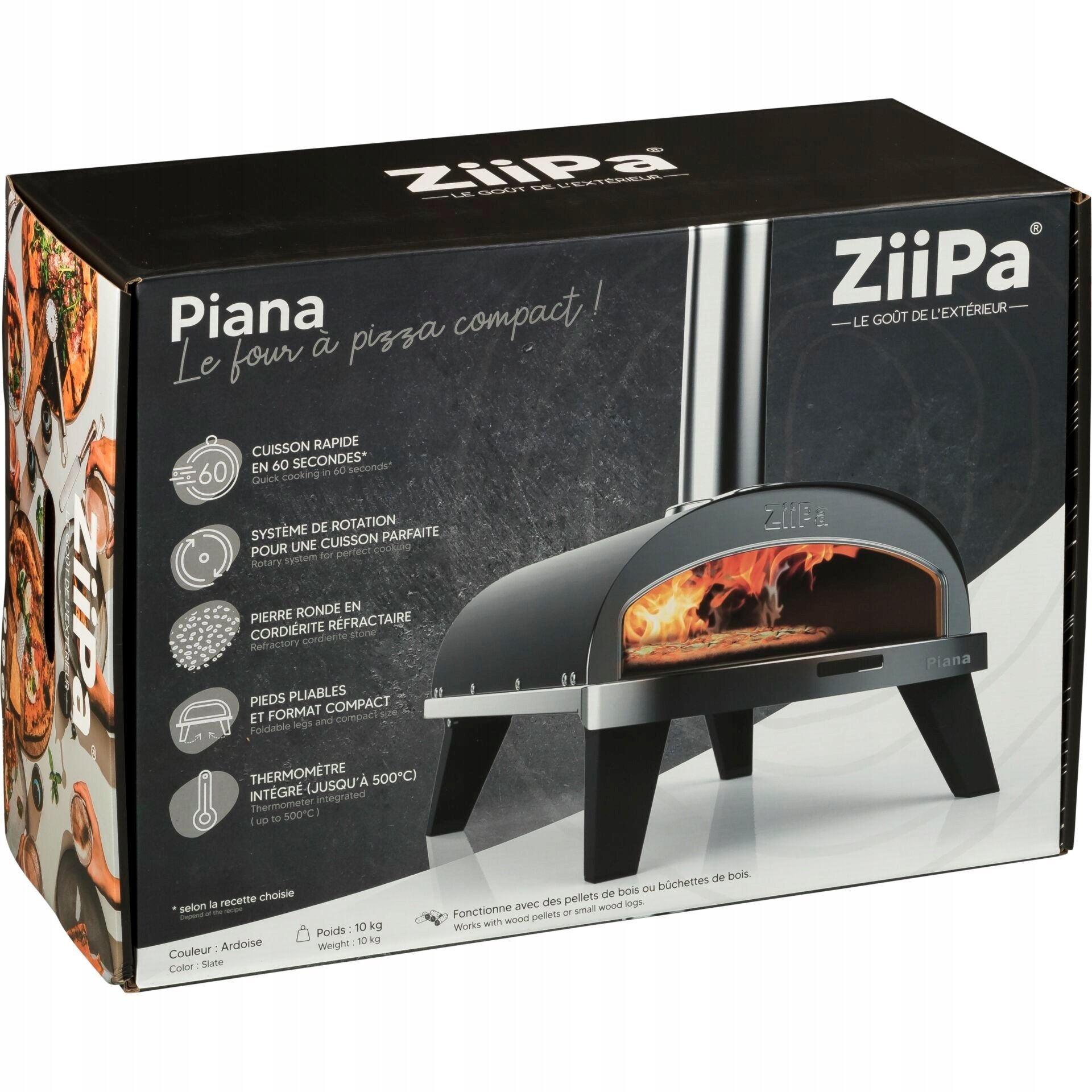 Mini piekarnik ZiiPa Piana Pellet Pizza Oven Ardoise