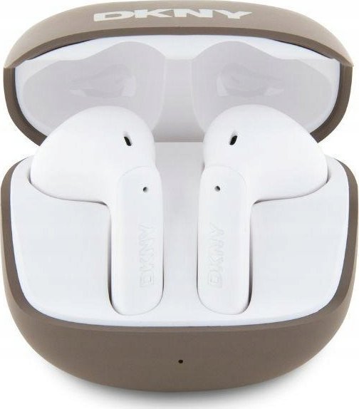 Słuchawki DKNY słuchawki Bluetooth DKTWST6AEHLW brązowe TWS BT Satiny Finish