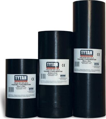 Tytan FOLIA DO IZOLACJI POZIOMEJ FUNDAMENTÓW 25CM*50M