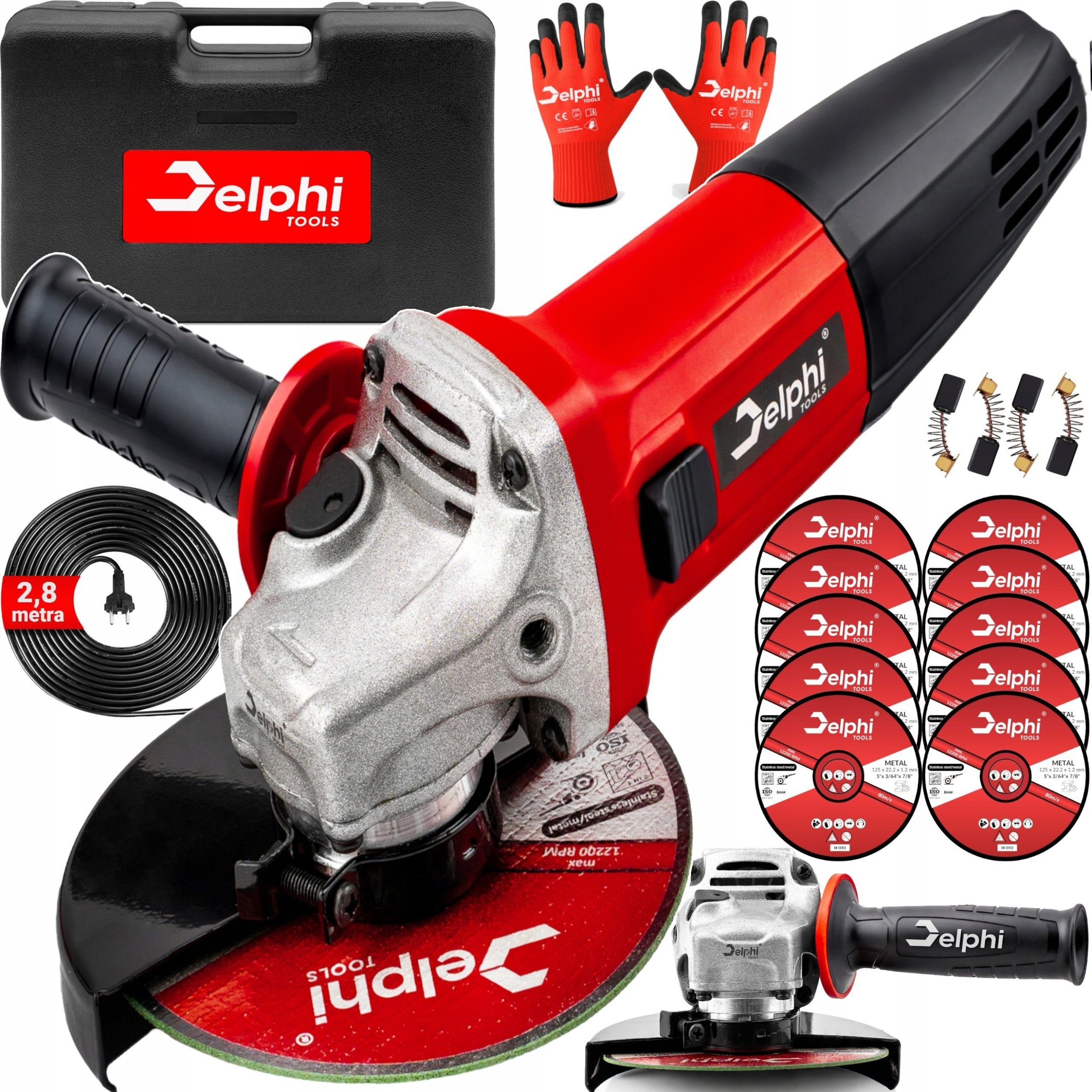 Szlifierka SZLIFIERKA KĄTOWA MOCNA GUMÓWKA KĄTÓWKA DIAX 125mm Z REGULACJĄ