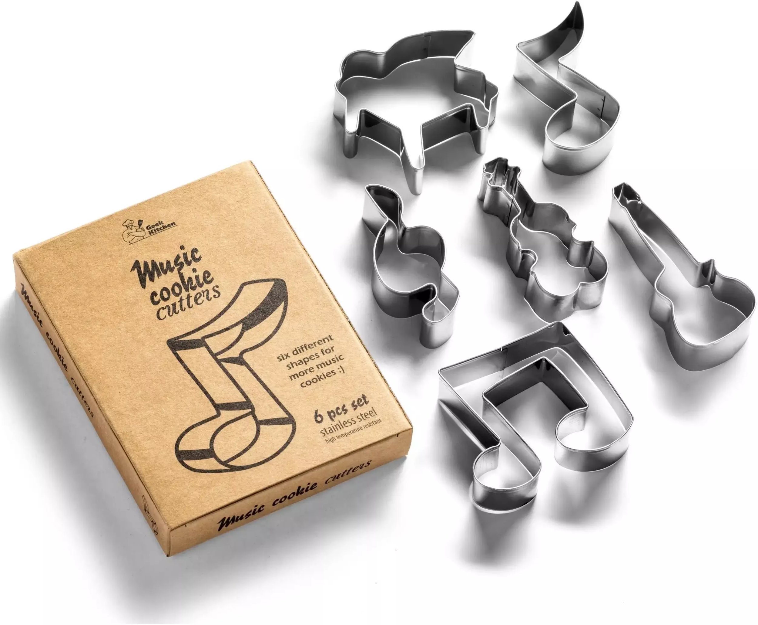 Inmet Foremki do Ciastek i Wypieków - Muzyczne Instrumenty 6 szt.
