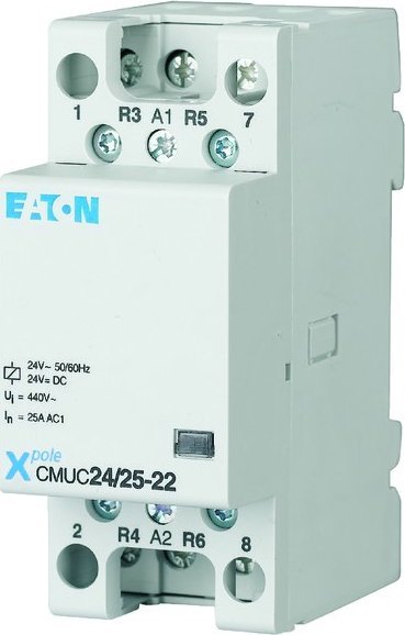 Eaton Stycznik instalacyjny z cewką AC/DC CMUC24/25-22