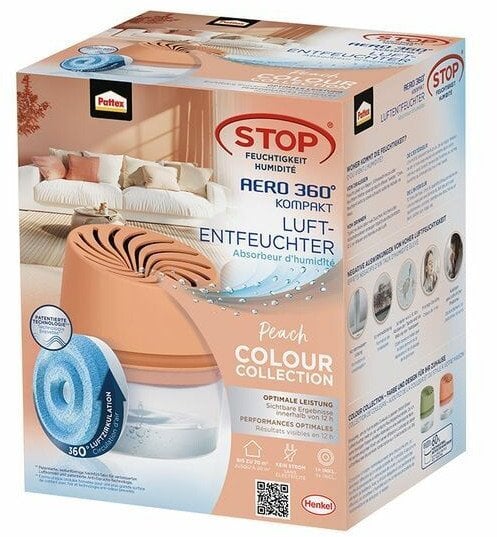 Pattex Osuszacz powietrza urządzenie Aero 360 w tym 450g tablet brzoskwinia