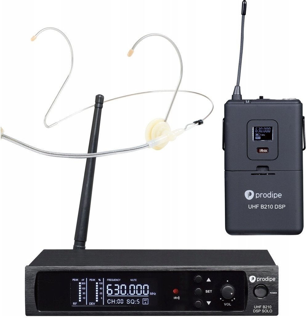 Prodipe Headset B210SOLO DSP UHF F5 - zestaw bezprzewodowy (PROHEADSETB210SOLOUHF)