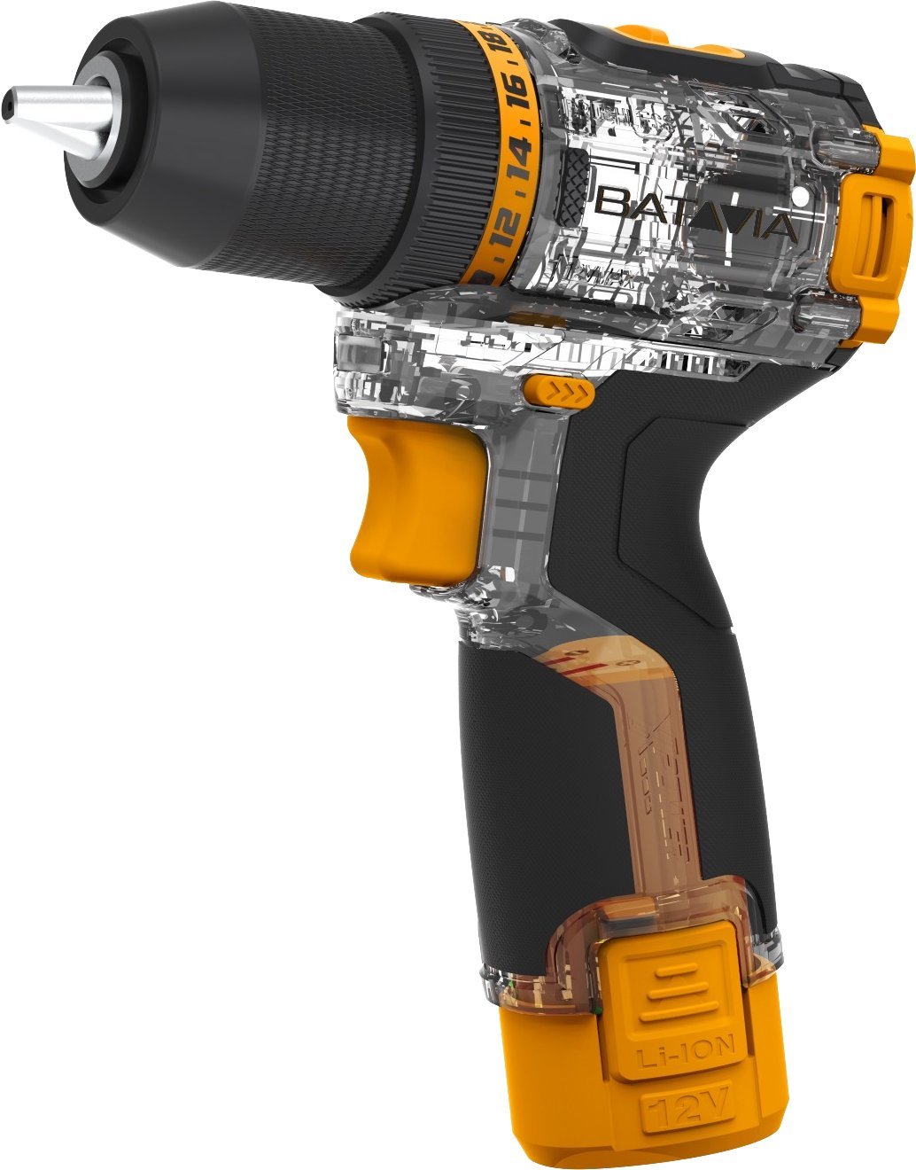 Wiertarko-wkrętarka BATAVIA Fusion Drill 12 V 1 x akumulator 2 Ah (7065015)