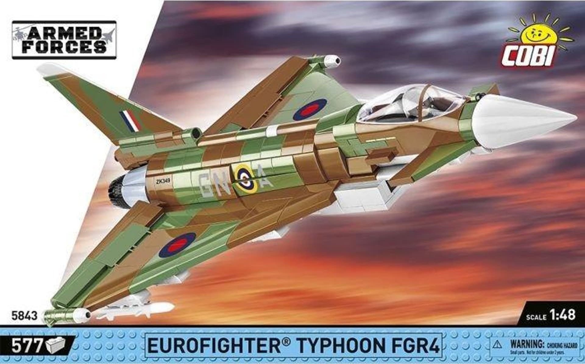 COBI 5843 Armed Force Eurofighter Typhoon FGR4 577 klocków