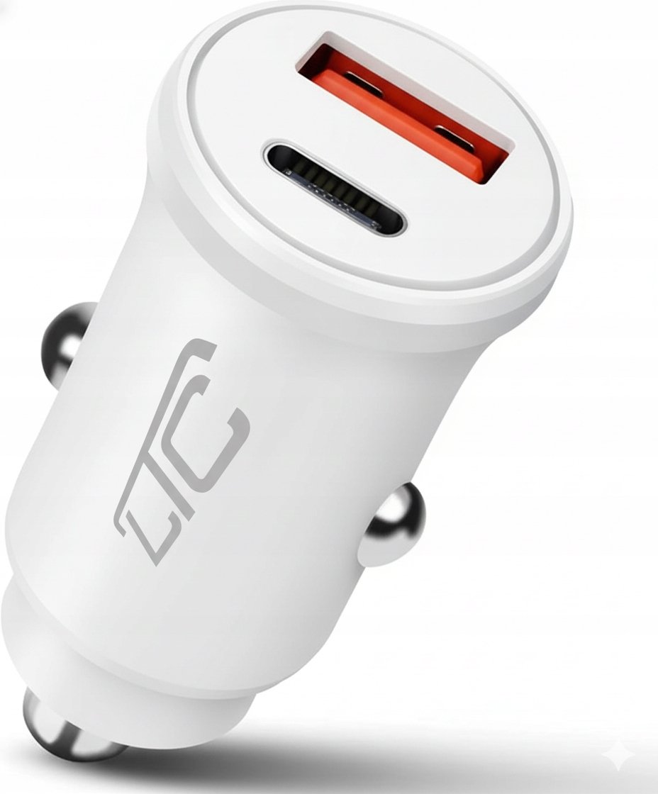 Ładowarka LTC Ładowarka samochodowa LTC PD 30W USB-A/USB-C