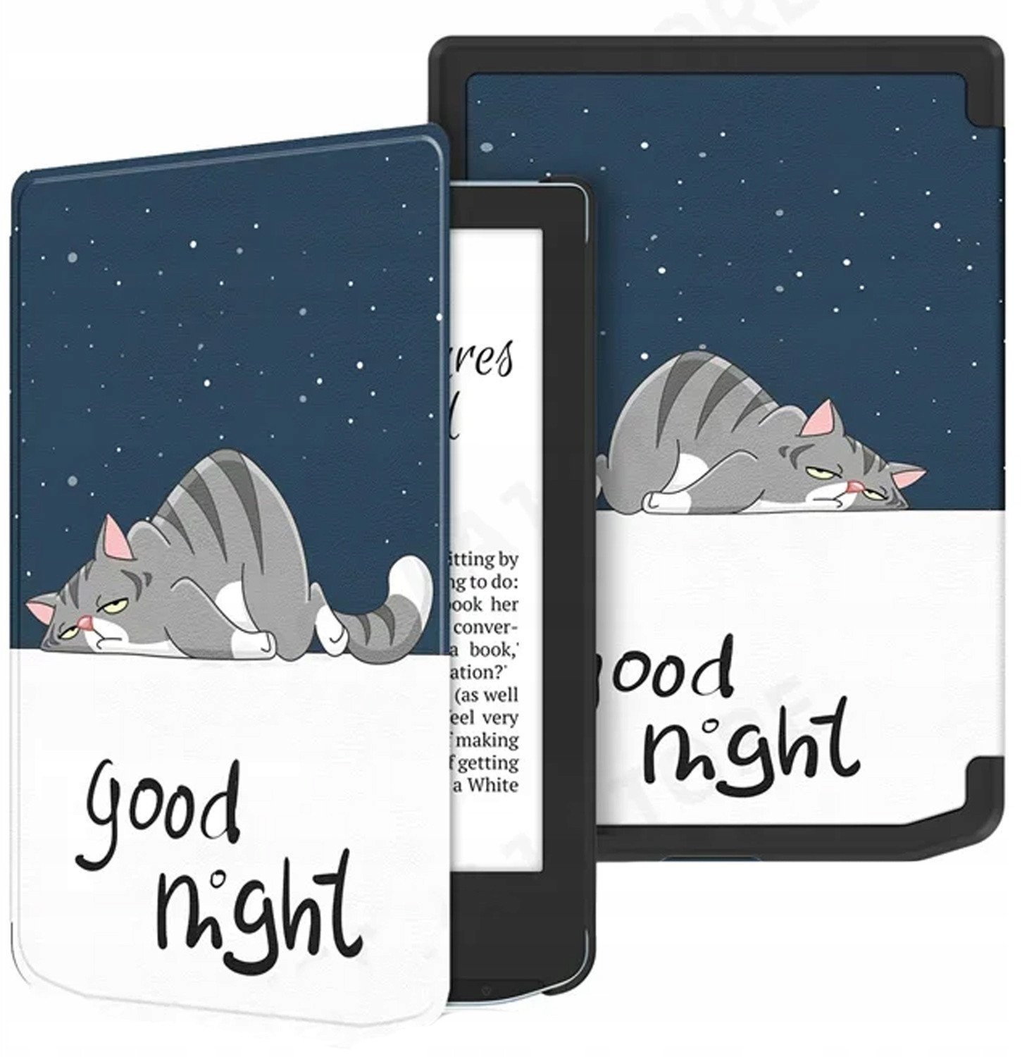 Pokrowiec Strado Etui Graficzne do PocketBook Verse Pro 629 634 (Snow cat)