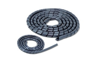 Onnline Wąż spiralny 12mm czarny 10szt. - GST-12B