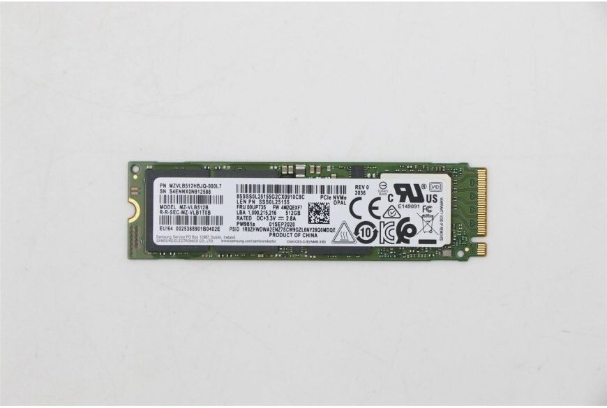 Dysk Lenovo 512GB M.2 2280 PCIe 3.0 x4 SSD