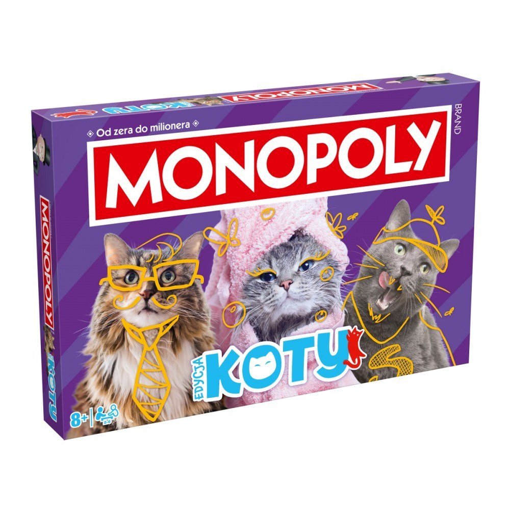 Winning Moves Gra Monopoly Koty 2025