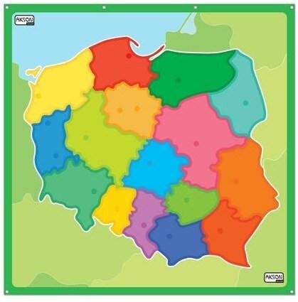 Akson Mata edukacyjna mapa Polski EDUKAMP (5907213584035)