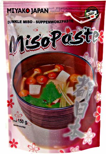 SHINJYO Pasta Aka Miso, ciemna 150g - Miyako Japan