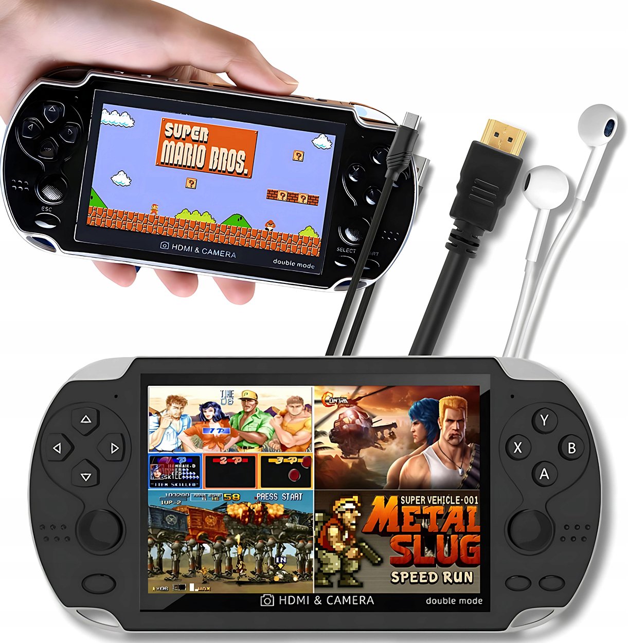 Mini konsola przenośna do gier RETRO x7 Aparat 1000 gier