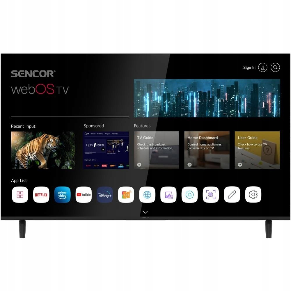 Telewizor Sencor SLE 50US803B WEBOS SMART TV SENCOR