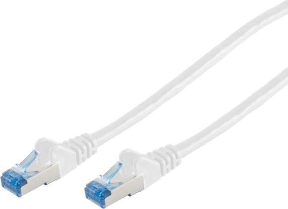 Patchkabel CAT6a RJ45 S/FTP 1m white