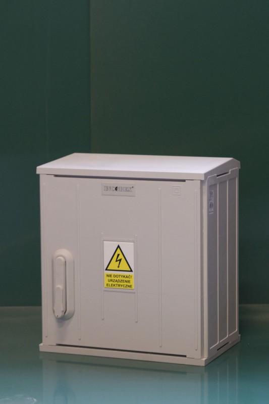 Incobex Obudowa termoutwardzalna SSTN 40x42x25 zamek cięgła kątowniki daszek skośny - IOB-41110-002
