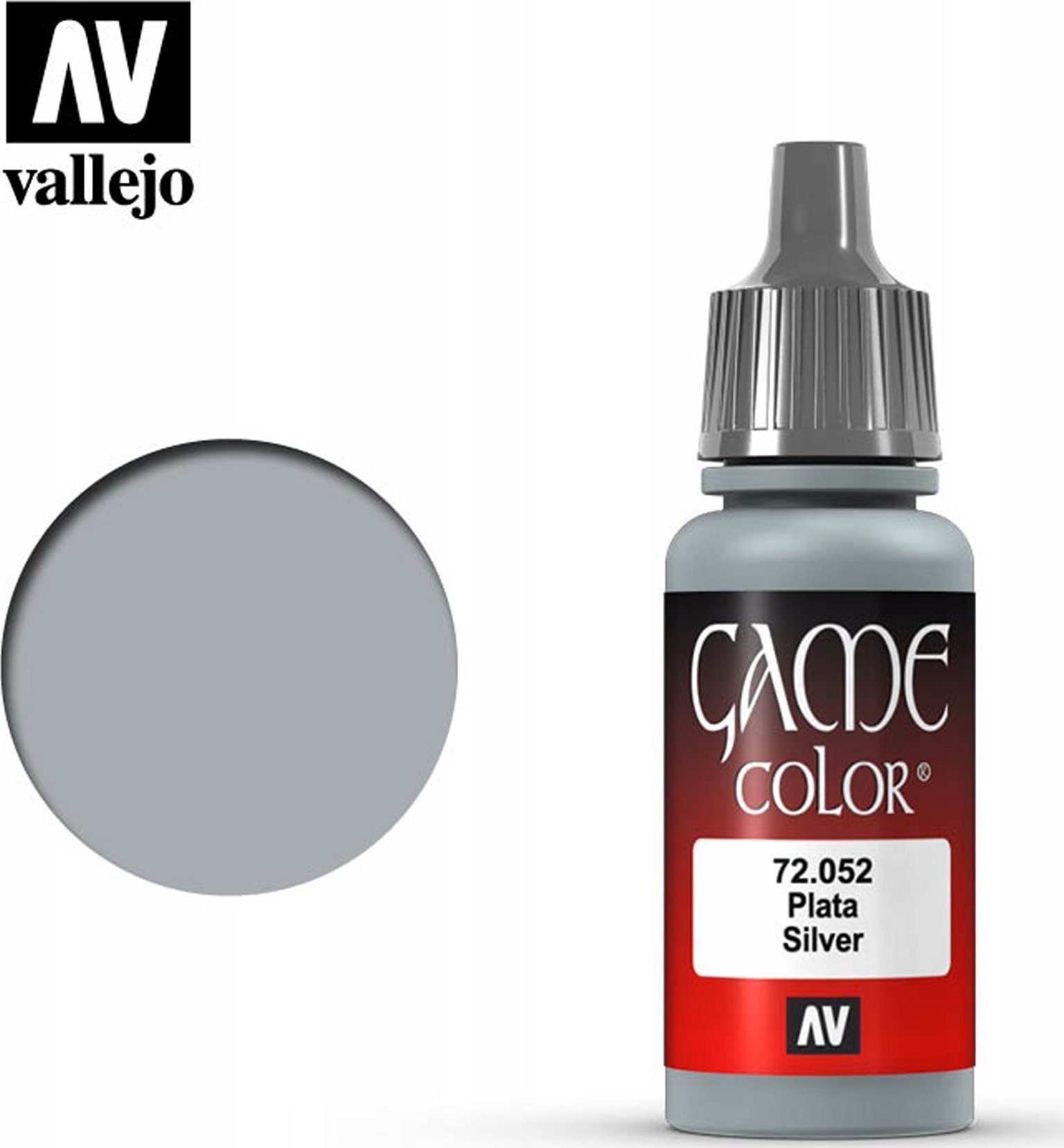 Vallejo : 72.052 - Game Color - Metallic - Silver (18 ml)