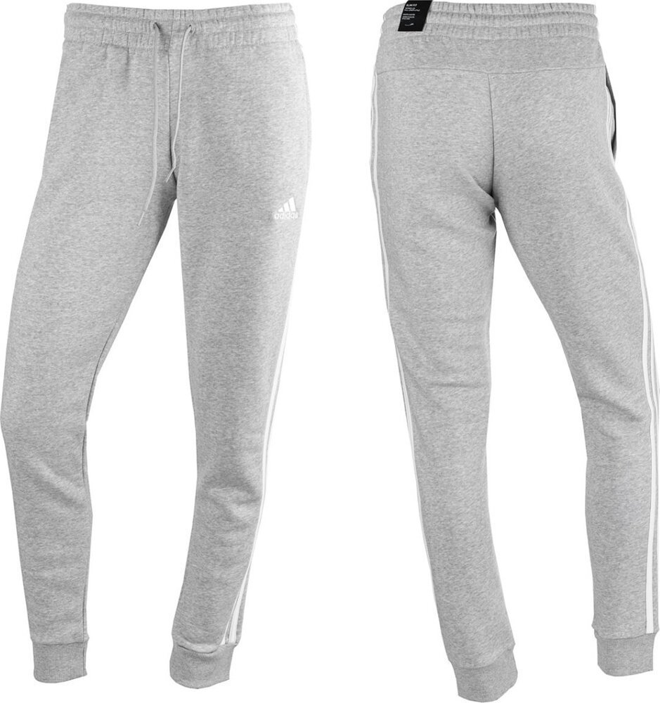 Adidas Spodnie damskie adidas Essentials 3-Stripes Fleece szary IL3282 XL