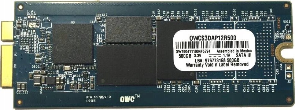 Dysk SSD OWC Aura Pro 500GB Macbook SSD SATA III (OWCS3DAP12R500)