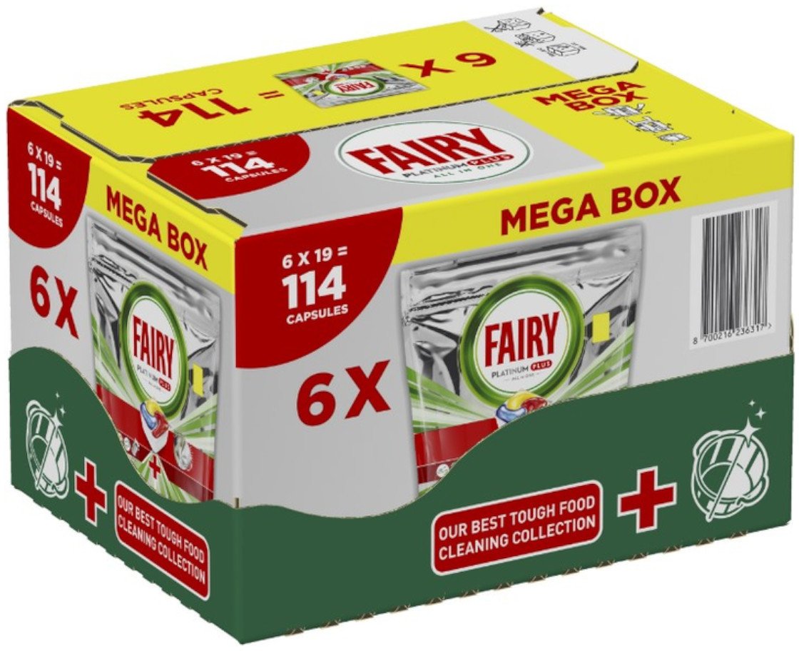 Kapsułki do zmywarki FAIRY Platinum Plus All in One Lemon 114 szt