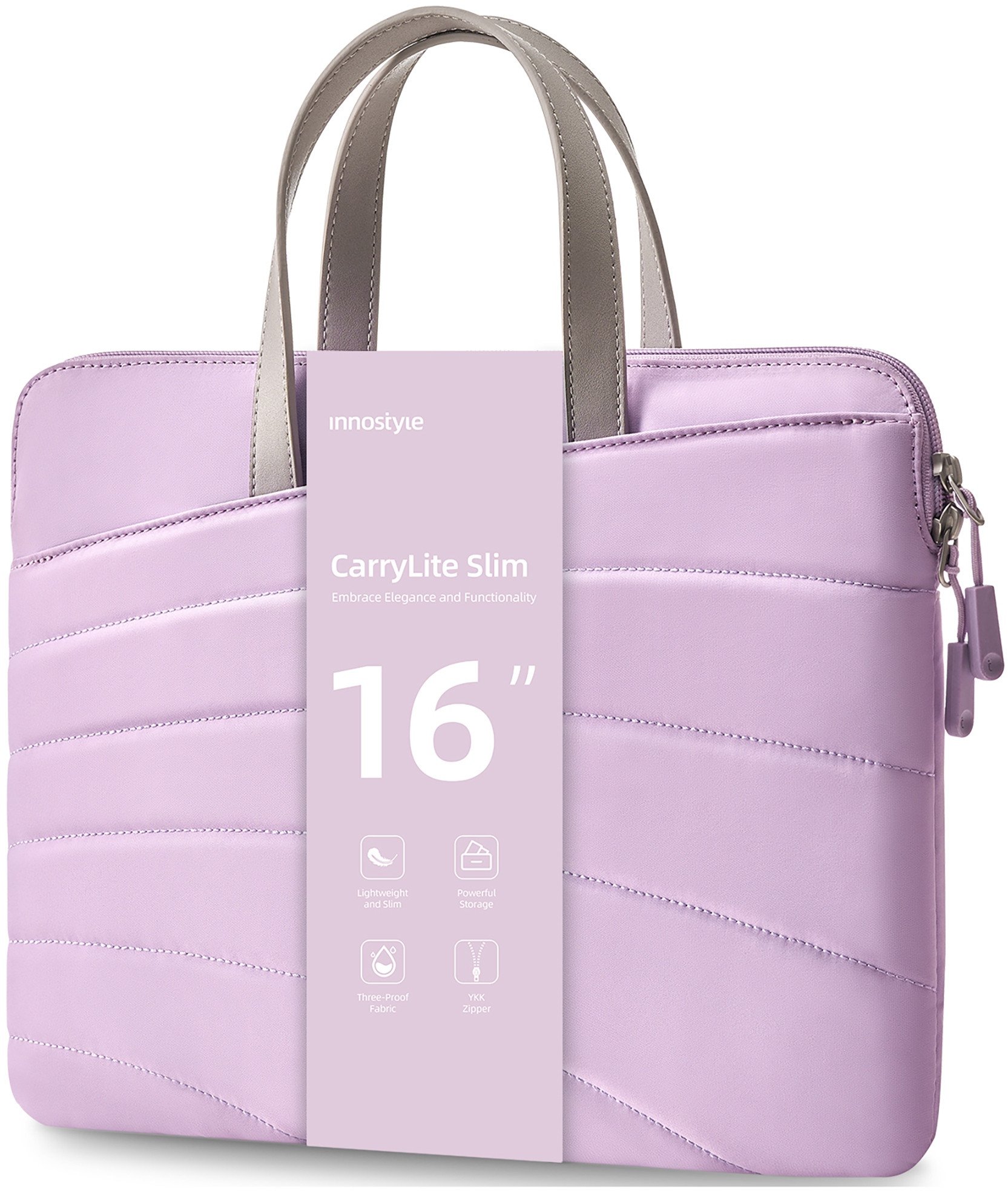 Torba Innostyle INNOSTYLE DAMSKA TORBA NA LAPTOPA 15 6 16 WODOODPORNA CARRYLITE FIOLETOWA