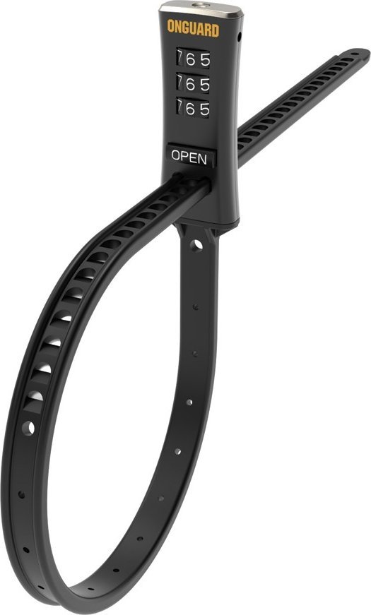 OnGuard Zapięcie rowerowe 8078 Zip Lock - 10mm 180cm - SZYFR black
